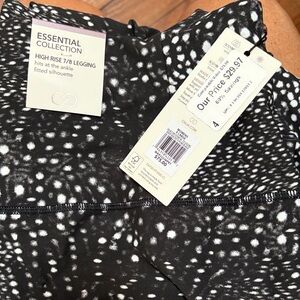 Calia Black and White High Rise Legging